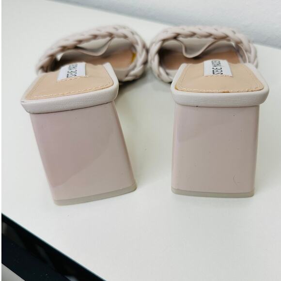 Steve Madden Bone Monte Carlo Slip On Triangle Heel Sandal 6 - Picture 9 of 12